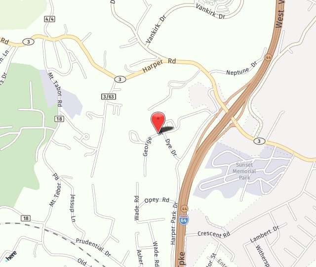 Location Map: 223 George Street, Suite 3 Beckley, WV 25801