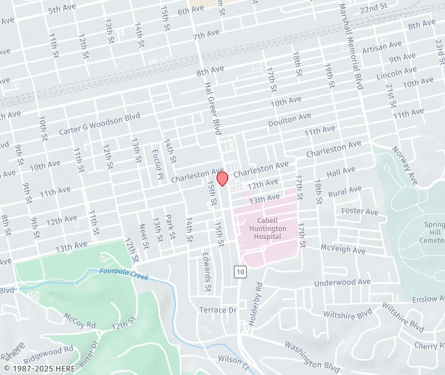 Location Map: 1151 Hal Greer Blvd. Huntington, WV 25705