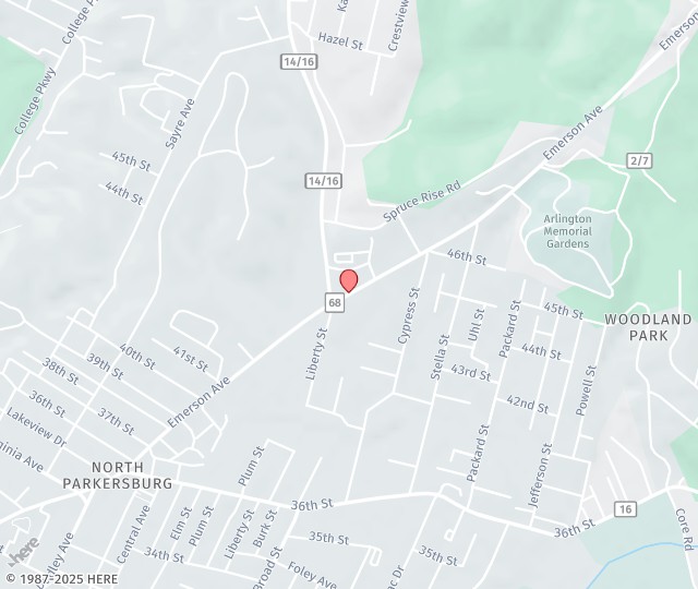 Location Map: 4421 Emerson Ave. #200 Parkersburg, WV 26101